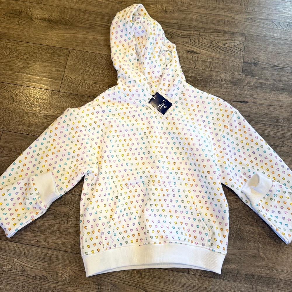 Women's Disco Hearts Hoodie Pink/Lavender/Teal - Roller Rabbit x Target Large